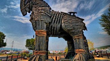 The Wooden Horse At Troy
